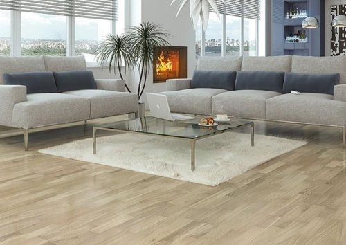 Oak white 3w8000347-Προγυαλισμένο ξύλινο δάπεδο 14mm τρισάνιδο
